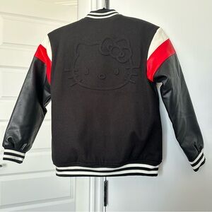 Forever 21 Black Moto Varsity Jacket